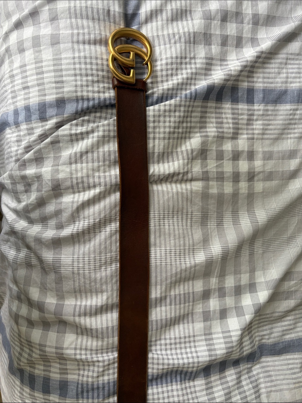 Brown Leather Men's Gucci Belt - Picture 4 of 4